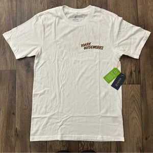 ROARK T-Shirt TIKI TOUR Men’s Size S Off White
